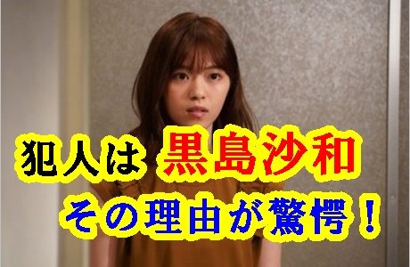 【あなたの番です】犯人は黒島沙和で確定！公式サイトが答えを発表？